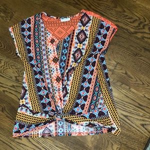 Bobbie Brooks Boho Design Lace Top Large
